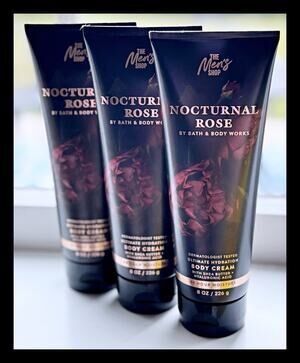 Bath & Body Works Nocturnal Rose Men's Shop Ultimate Hydration Body Cream x3